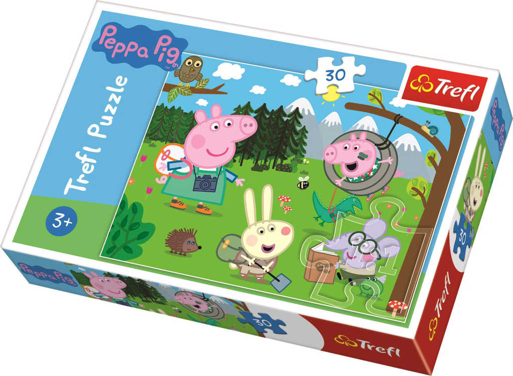 TREFL PUZZLE Peppa Pig Na výletě 27x20cm 30 dílků skládačka v krabici