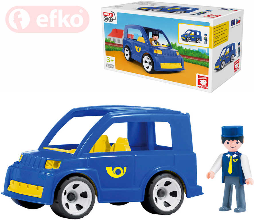 EFKO IGRÁČEK MultiGO Pošťák set poštovní auto s figurkou STAVEBNICE