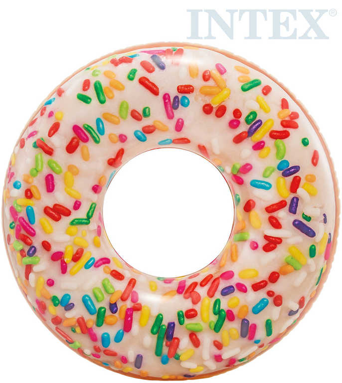 INTEX Kruh plavací donut barevný 114cm nafukovací dětské kolo do vody 56263