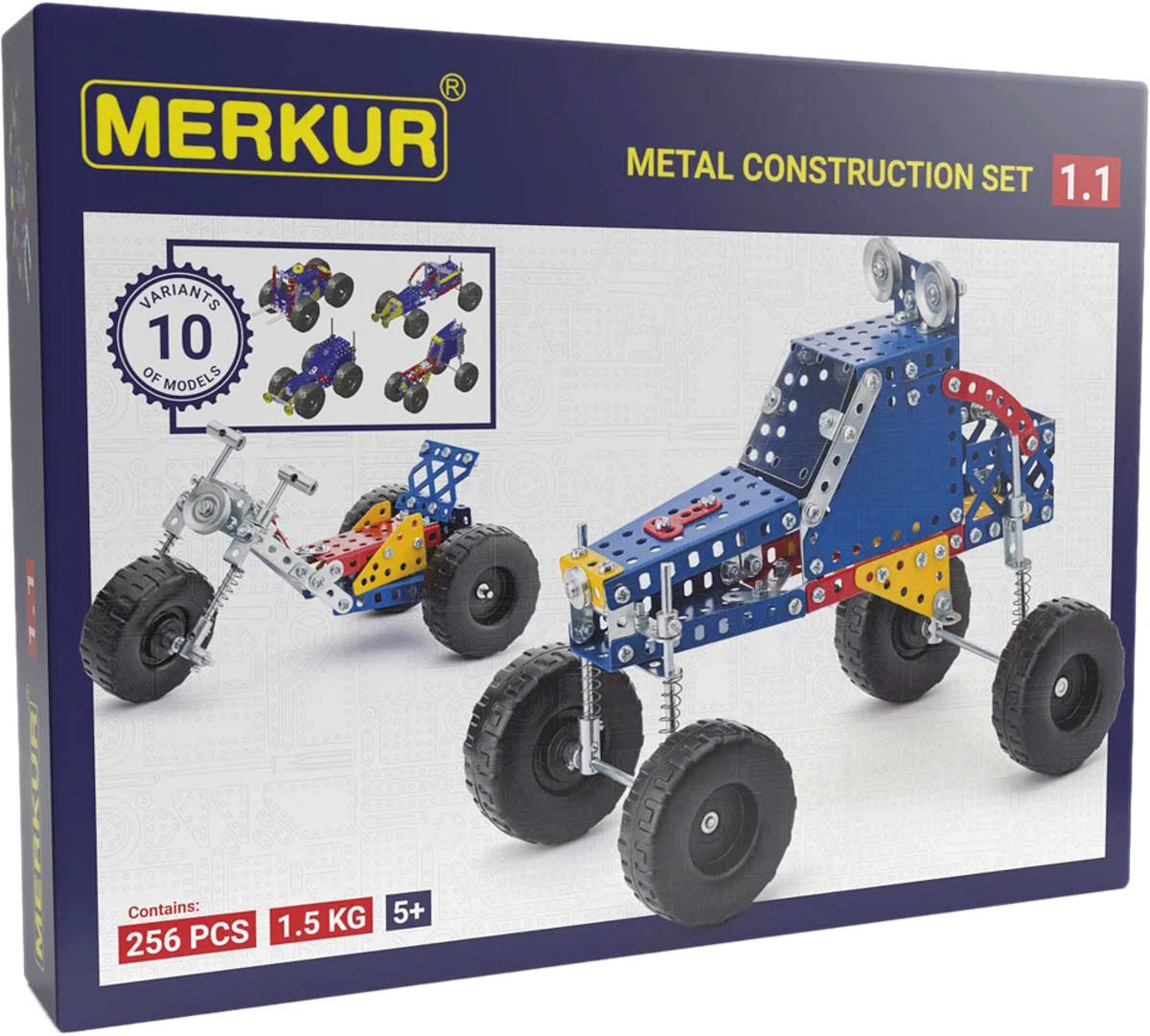 MERKUR 1.1 Extreme Buggy auta 256 dílků *KOVOVÁ STAVEBNICE*