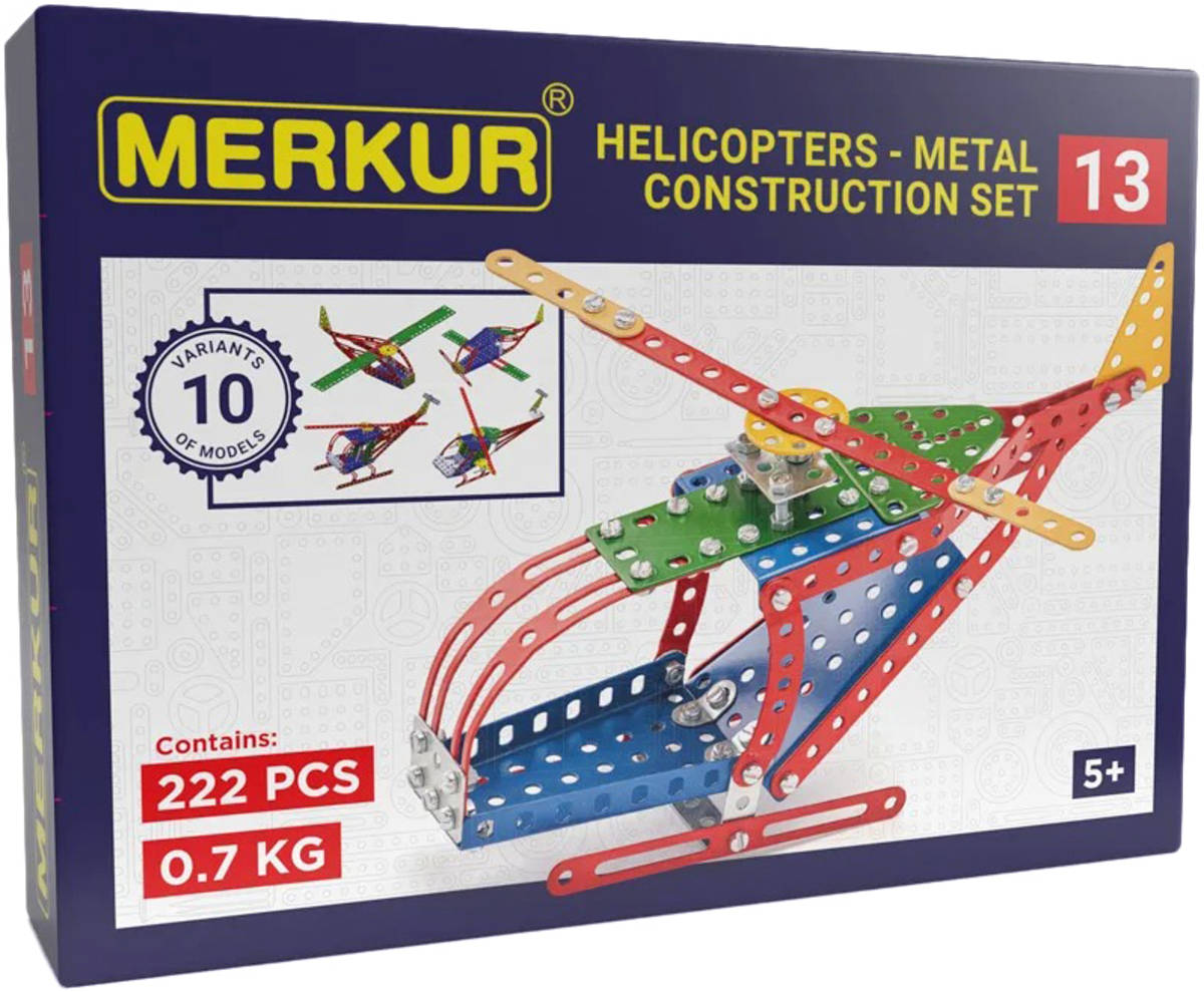 MERKUR M 013 Helikoptéra 222 dílků *KOVOVÁ STAVEBNICE*