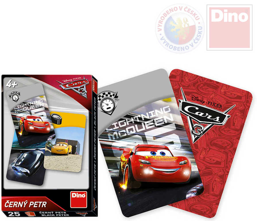 DINO Hra karetní Černý Petr Cars 3 (Auta) *SPOLEČENSKÉ HRY*