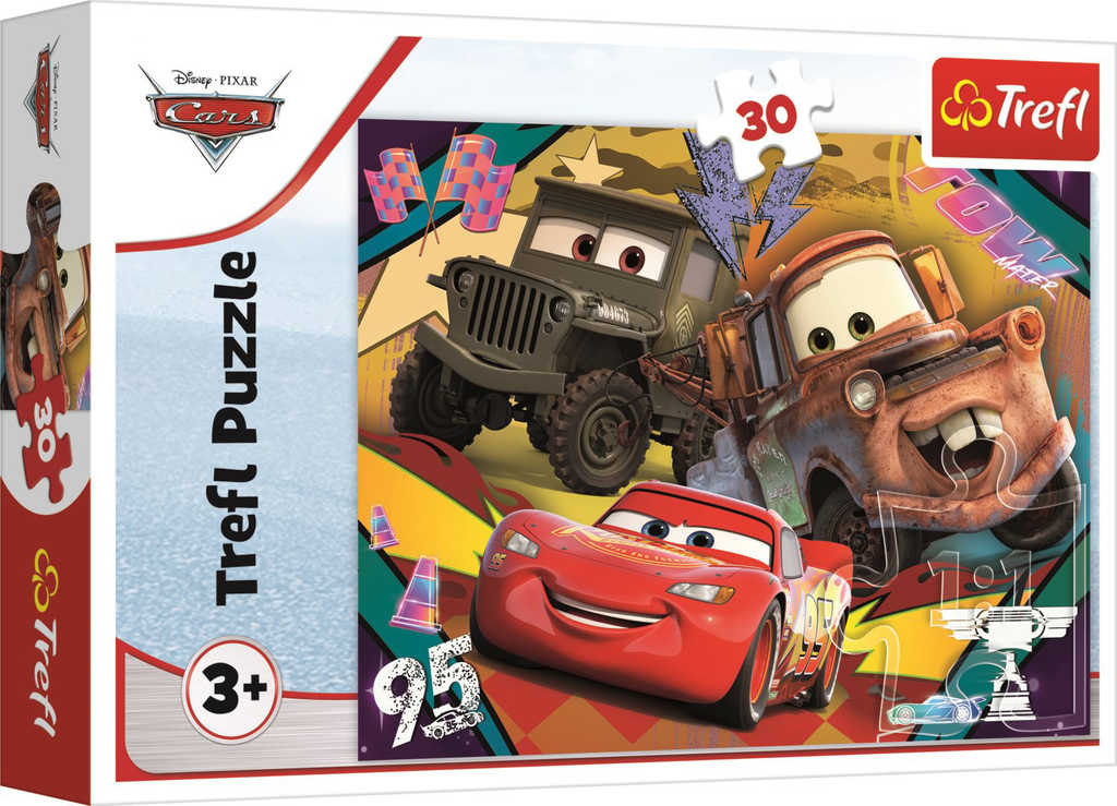 TREFL PUZZLE Rychlá auta Cars 3 (Auta) 27x20cm 30 dílků skládačka