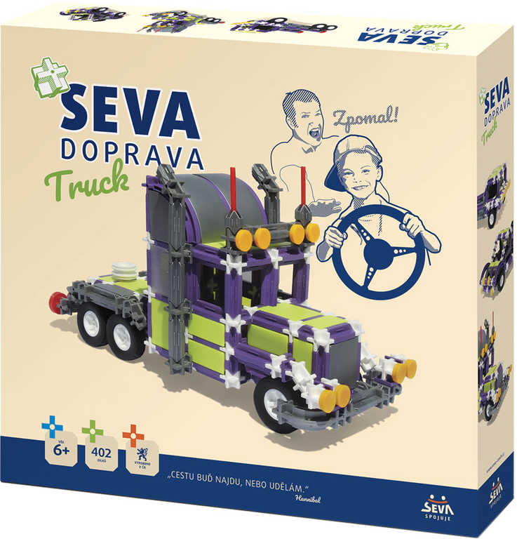 SEVA DOPRAVA Truck polytechnická STAVEBNICE 402 dílků