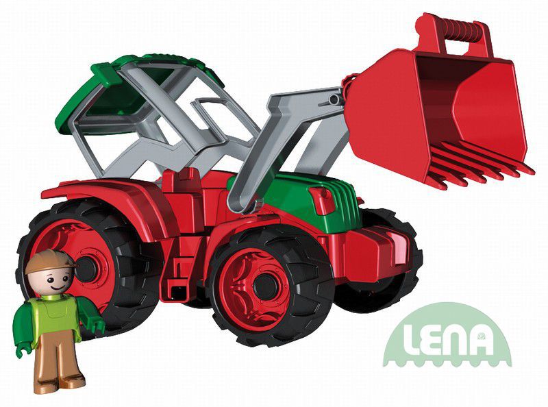 LENA Truxx Traktor 33cm s figurkou řidič (vozítko na písek)