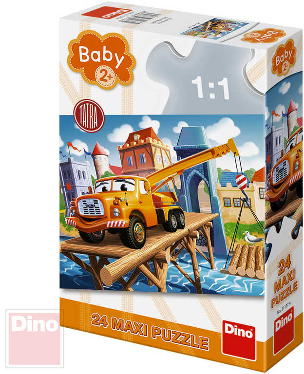 DINO Baby Puzzle 24 dílků Tatra maxi 66x47cm skládačka velké dílky