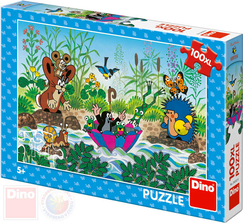 DINO Puzzle Krtkova plavba Krtek (Krteček) 47x33cm skládačka 100 dílků XL