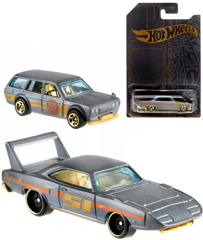 MATTEL HOT WHEELS Auto kovové Satin and Chrome 1:64 různé druhy