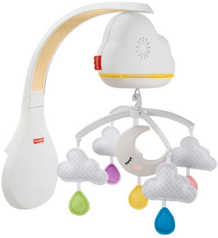 FISHER PRICE Baby kolotoč usínáček s mráčky na baterie Světlo Zvuk pro miminko