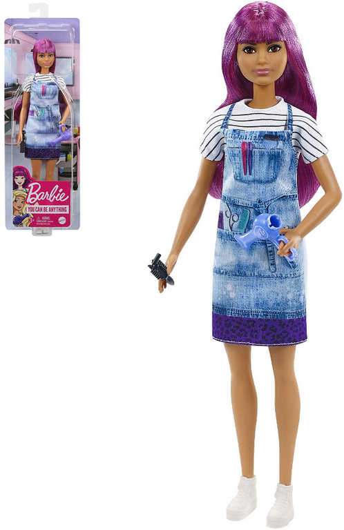 MATTEL BRB Kadeřnice herní set panenka Barbie s doplňky