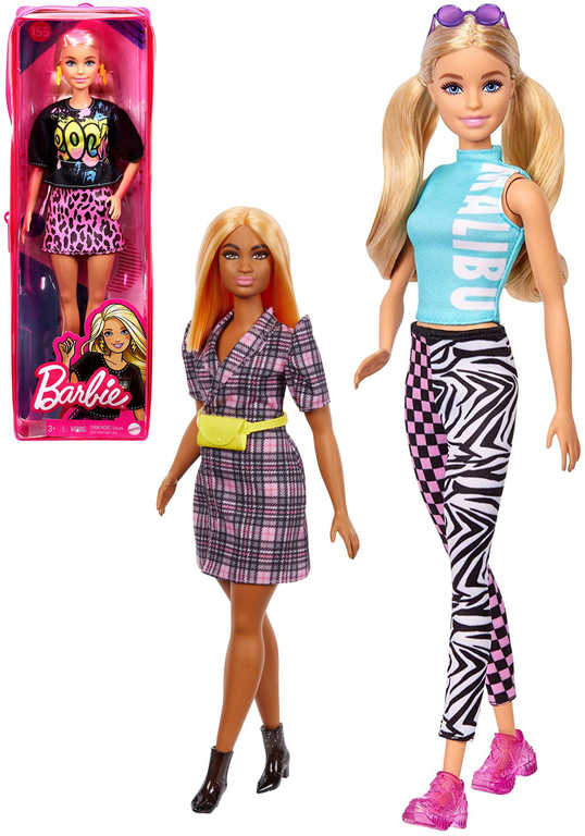 MATTEL BRB Panenka Barbie Fashionistas modelka 6 druhů v krabičce