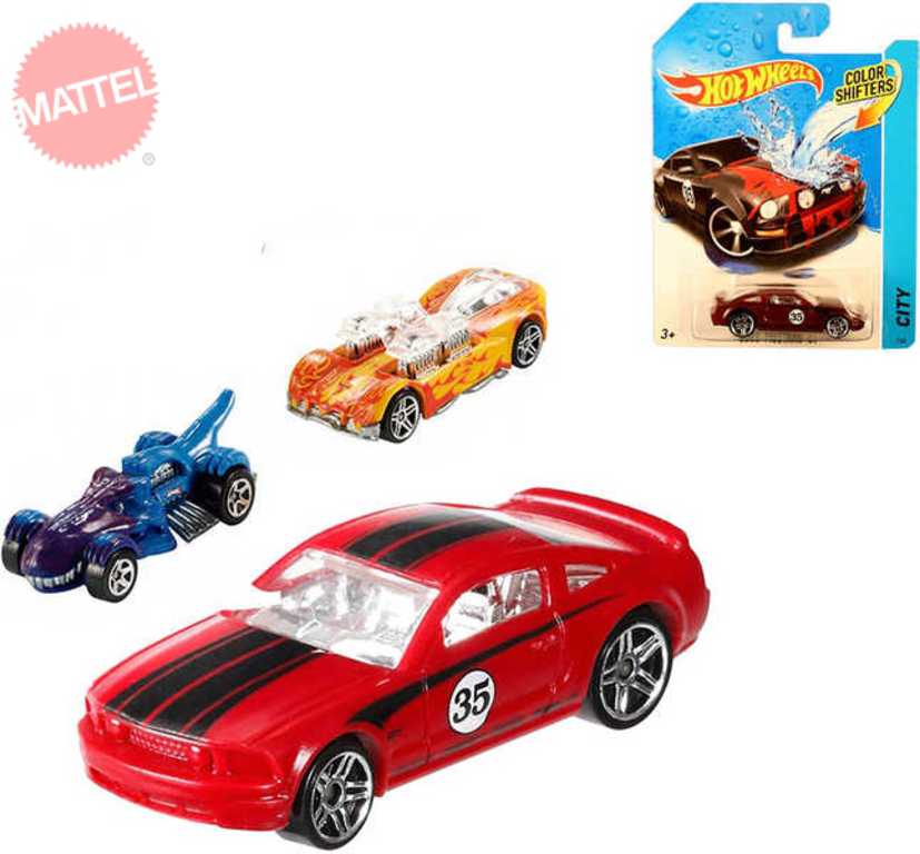 MATTEL HOT WHEELS angličák HW Auta 8 druhů Mění barvy