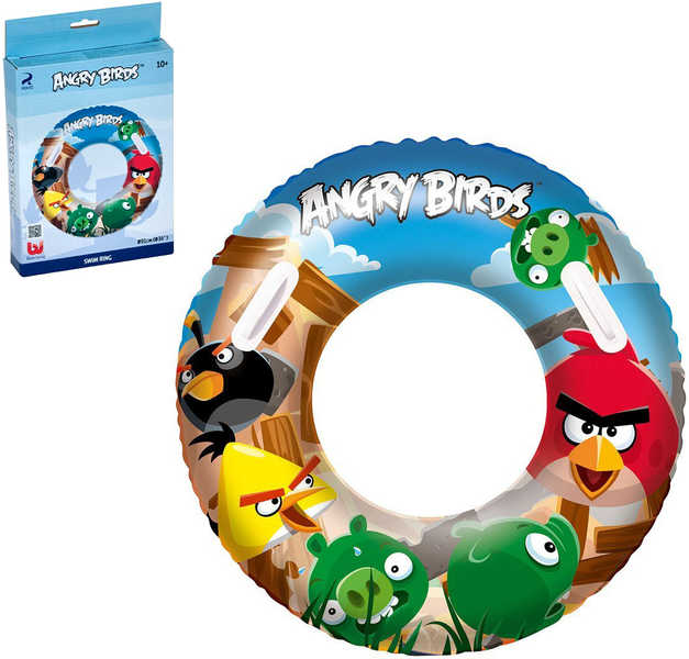 BESTWAY Atosa Kruh nafukovací Velký Angry Birds 91 cm Do vody