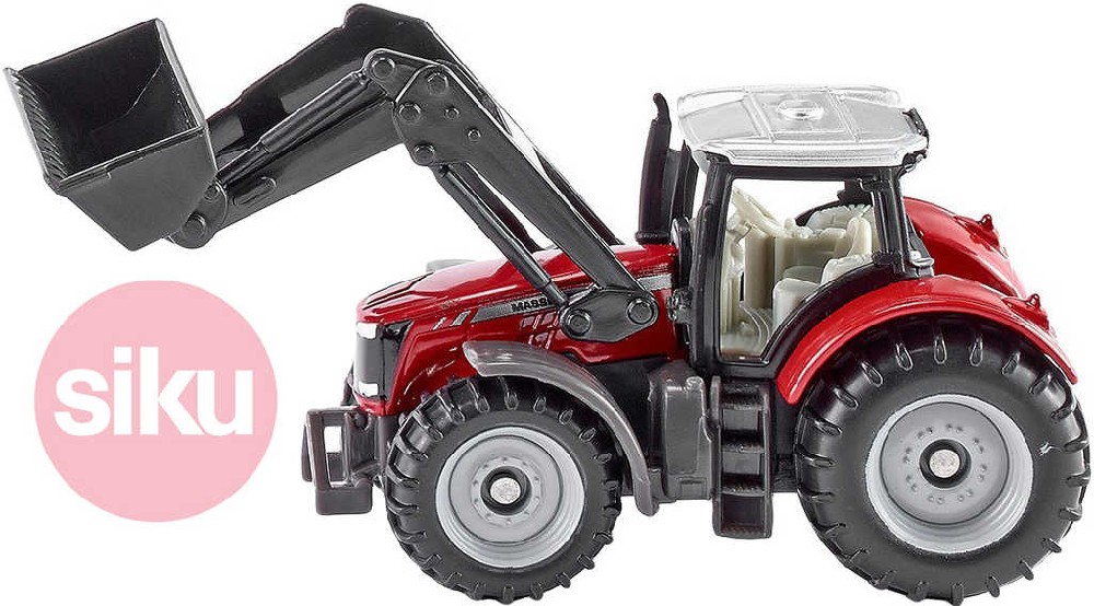 SIKU Model traktor Massey Ferguson s předním nakladačem 1:87 kov