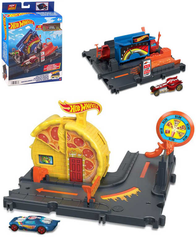 MATTEL HOT WHEELS City Zábava ve městě herní set s autíčkem 2 druhy