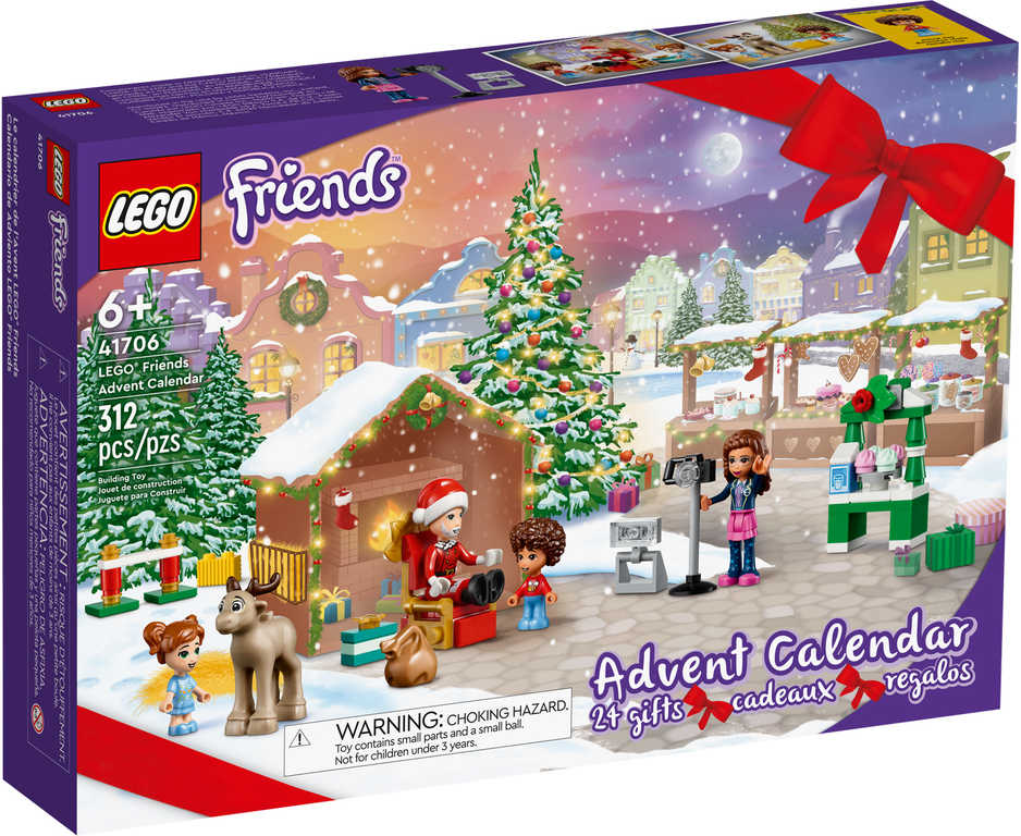 LEGO FRIENDS Adventní kalendář rozkládací s herní plochou 41706