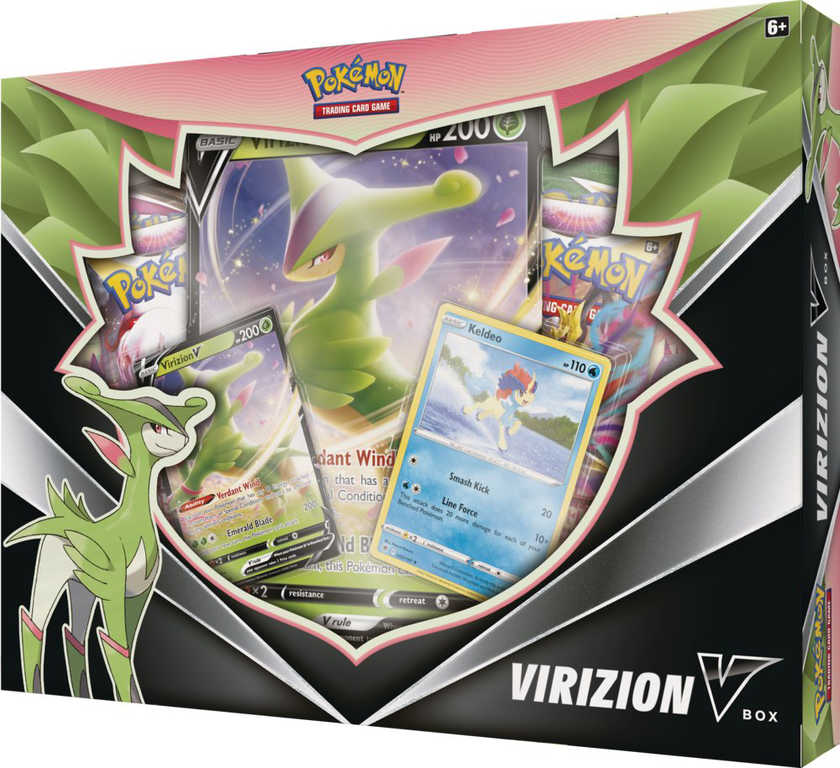 ADC Pokémon TCG: Virizion V Box set 4x booster s doplňky