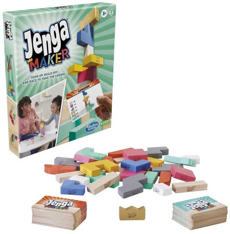 HASBRO DŘEVO Hra Jenga Maker *SPOLEČENSKÉ HRY*