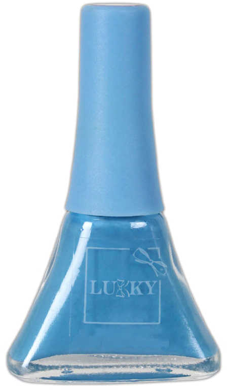 LUKKY Lak na nehty Lollipopz dětský Světle modrý slupovací 5,5ml na kartě