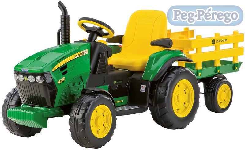 PEG PÉREGO Traktor JOHN DEERE GROUND FORCE 12 V elektrický traktor pro děti