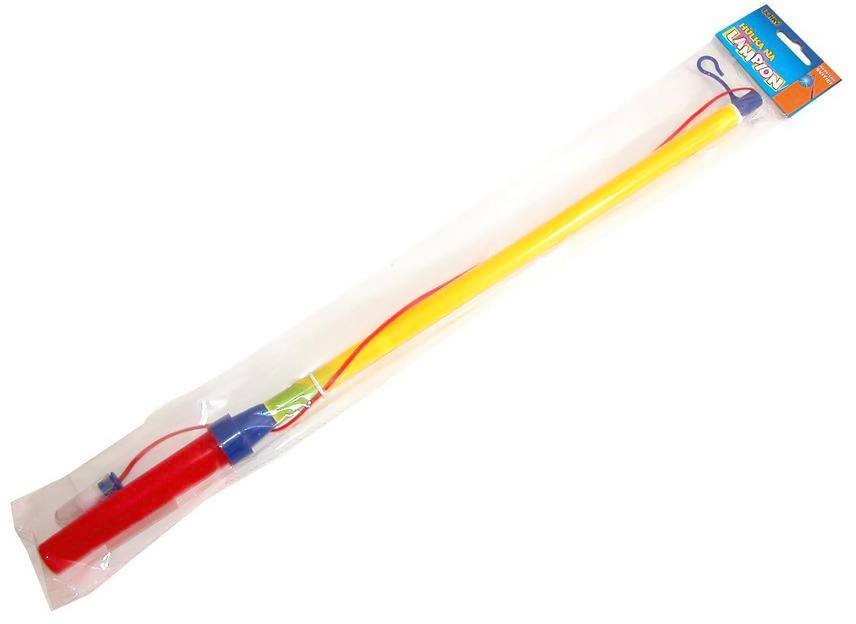 Hůlka barevná držák na lampion na baterie 50cm plast Světlo