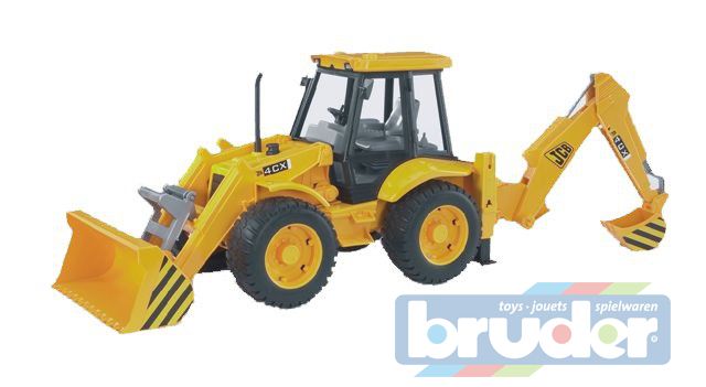 BRUDER 02428 (2428) Traktor JCB - čelní nakladač + bagr