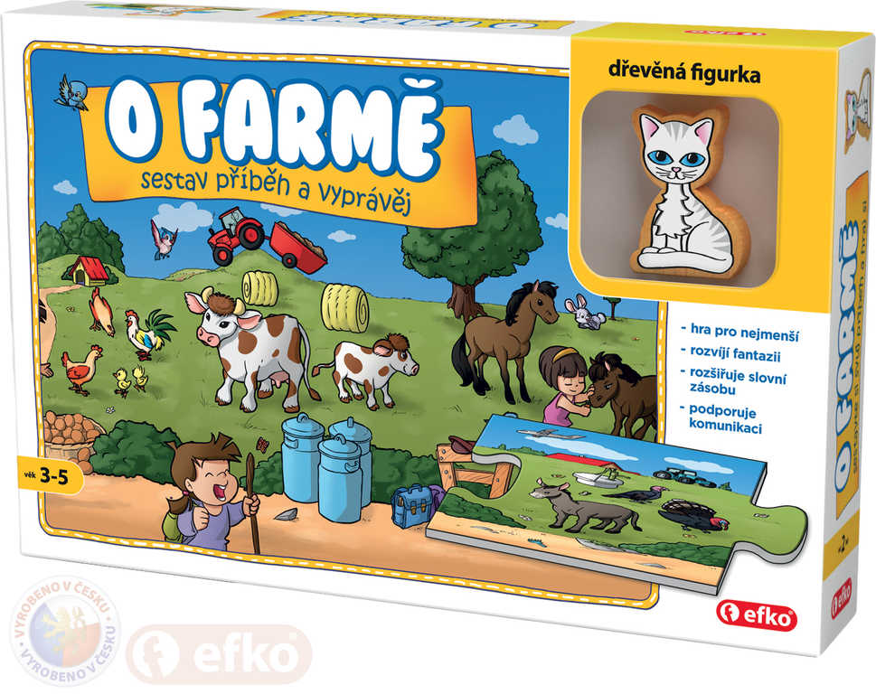 EFKO Baby Hra O farmě puzzle vyprávěcí Skládej a vyprávěj příběhy