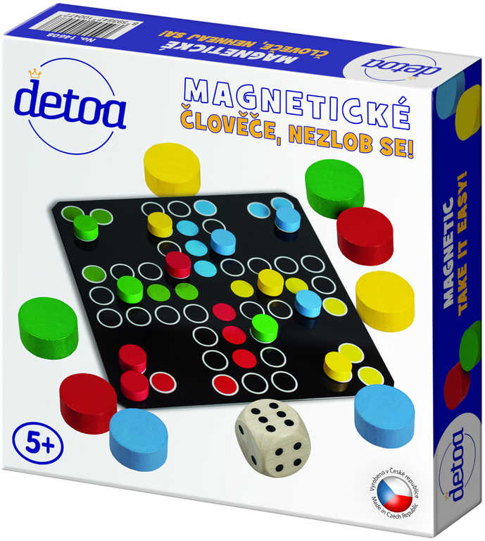 DETOA DŘEVO Hra Člověče, nezlob se! magnetické *SPOLEČENSKÉ HRY*