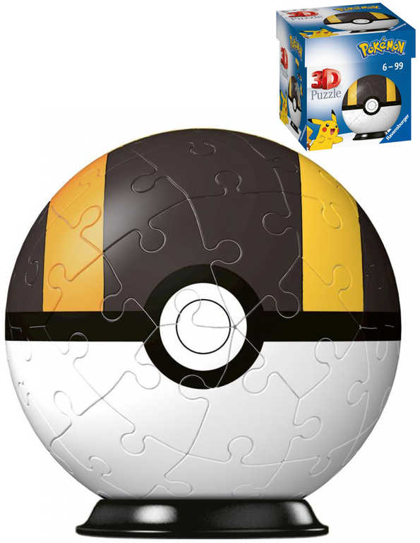 RAVENSBURGER Puzzleball 3D Pokeball skládačka 54 dílků Pokémon II.