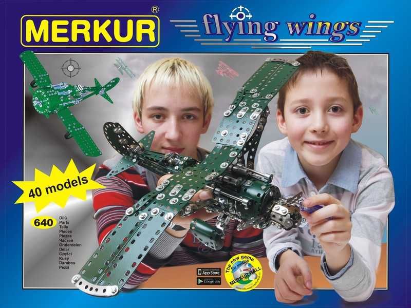 MERKUR Flying Wings 640 dílků *KOVOVÁ STAVEBNICE*