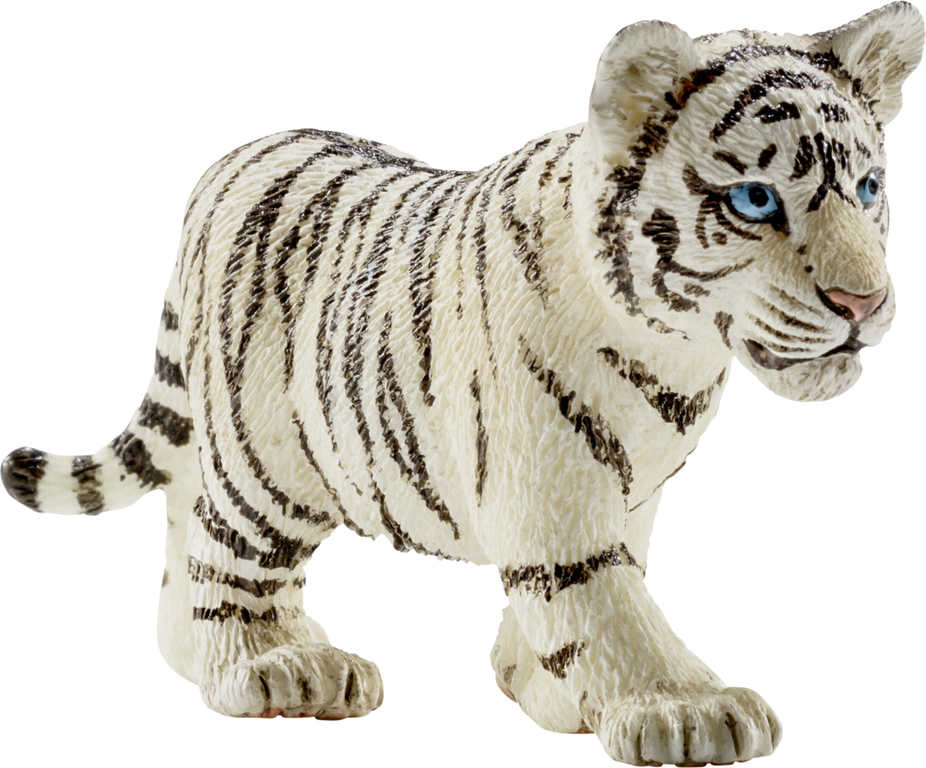 SCHLEICH Bílý tygr mládě 7cm figurka ručně malovaná plast