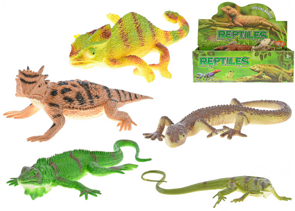 Zvířata obojživelník 12-23cm plastové figurky zvířátka 6 druhů