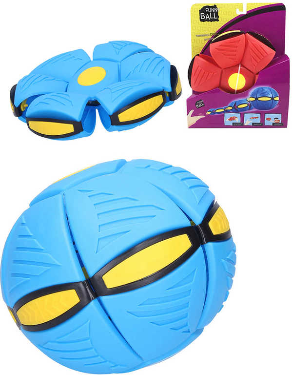 Phlat Ball Hoď disk, chyť míč! disk 22cm měnící se v míč 2 barvy 2v1