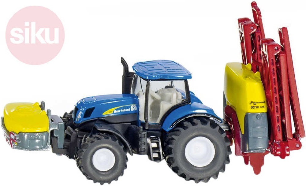 SIKU Traktor New Holland modrý s rozprašovačem 1:87 model kov 1799