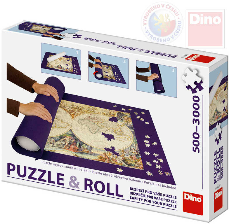 DINO Podložka na skládání a úschovu puzzle nová rolovací pro 500-3000 dílků