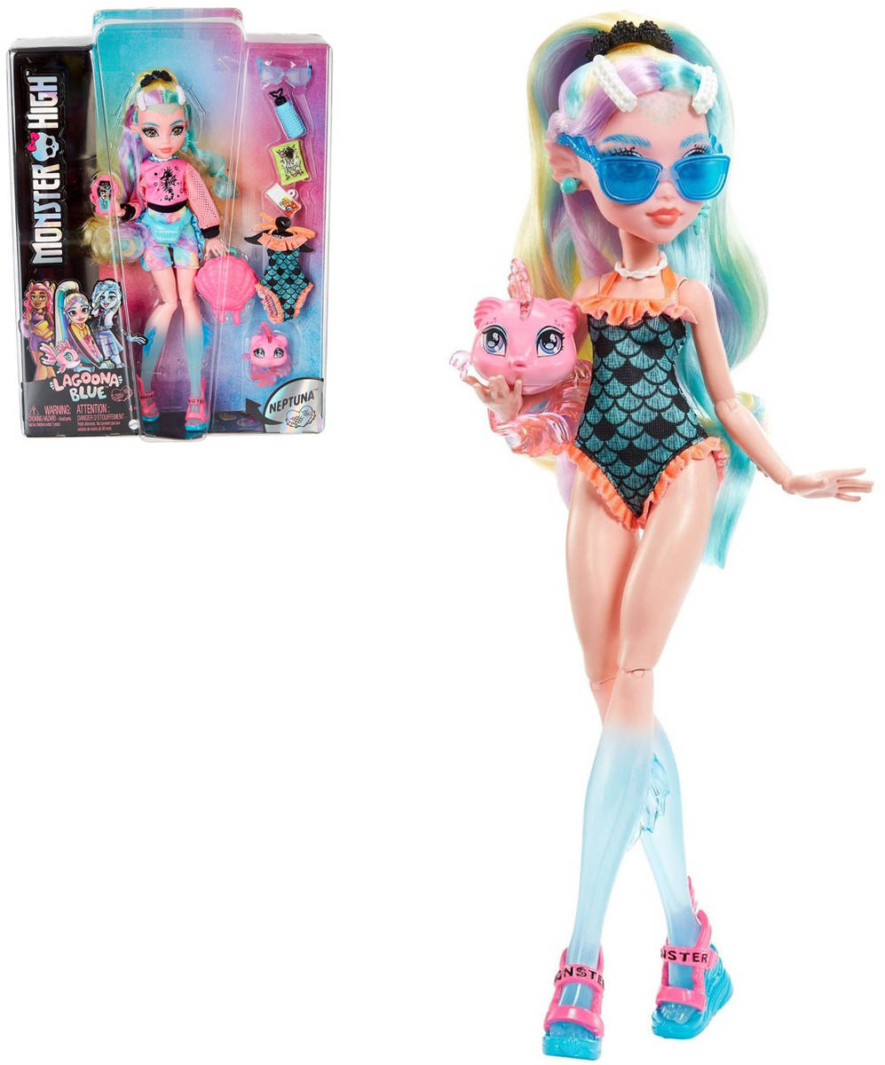 MATTEL MONSTER HIGH Panenka monsterka Lagoona Blue set s fashion doplňky