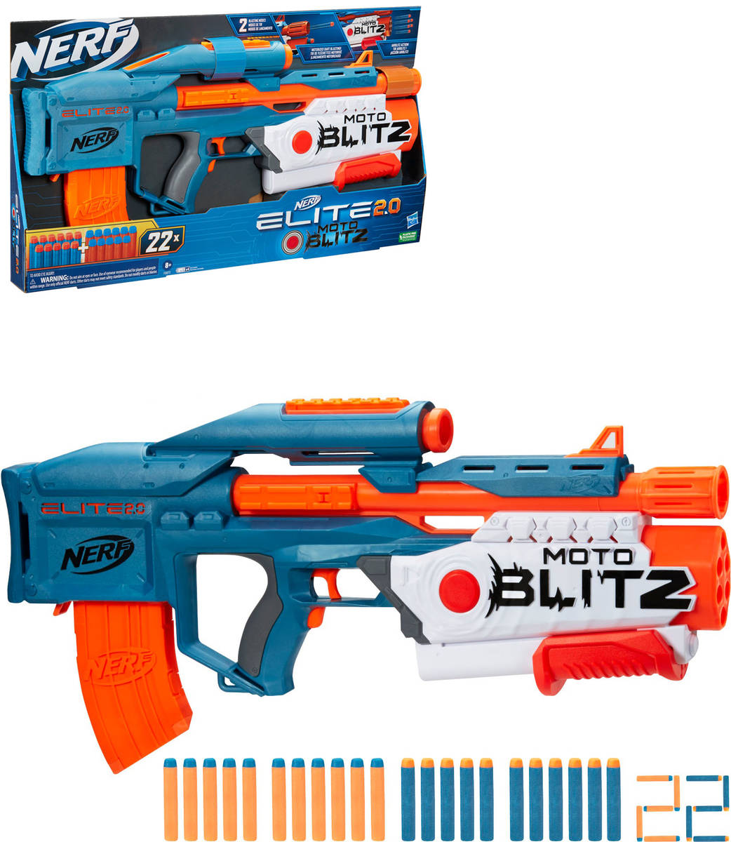 HASBRO NERF Motoblitz CS-10 set dětský blaster + 24 šipek Elite