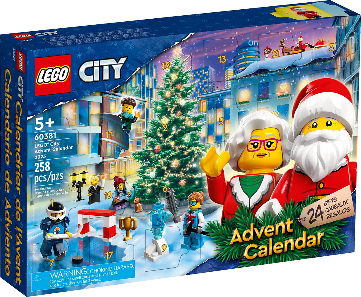 LEGO CITY Adventní kalendář 2023 rozkládací s herní plochou 60381