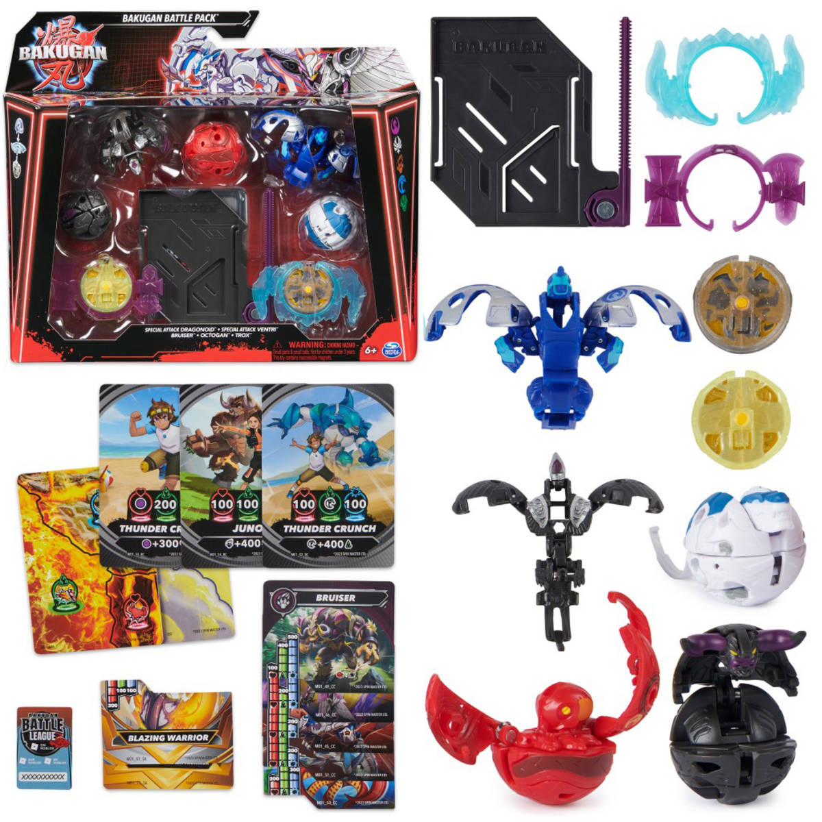 SPIN MASTER Bakugan s6 Speciální útok herní set bojovník 5ks s doplňky