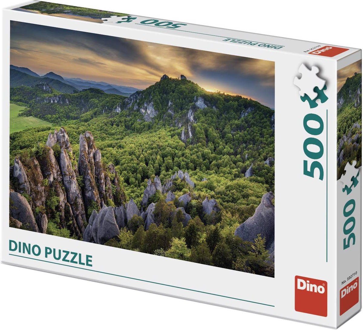 DINO Puzzle Súlovské skály 47x33cm foto skládačka 500 dílků v krabici