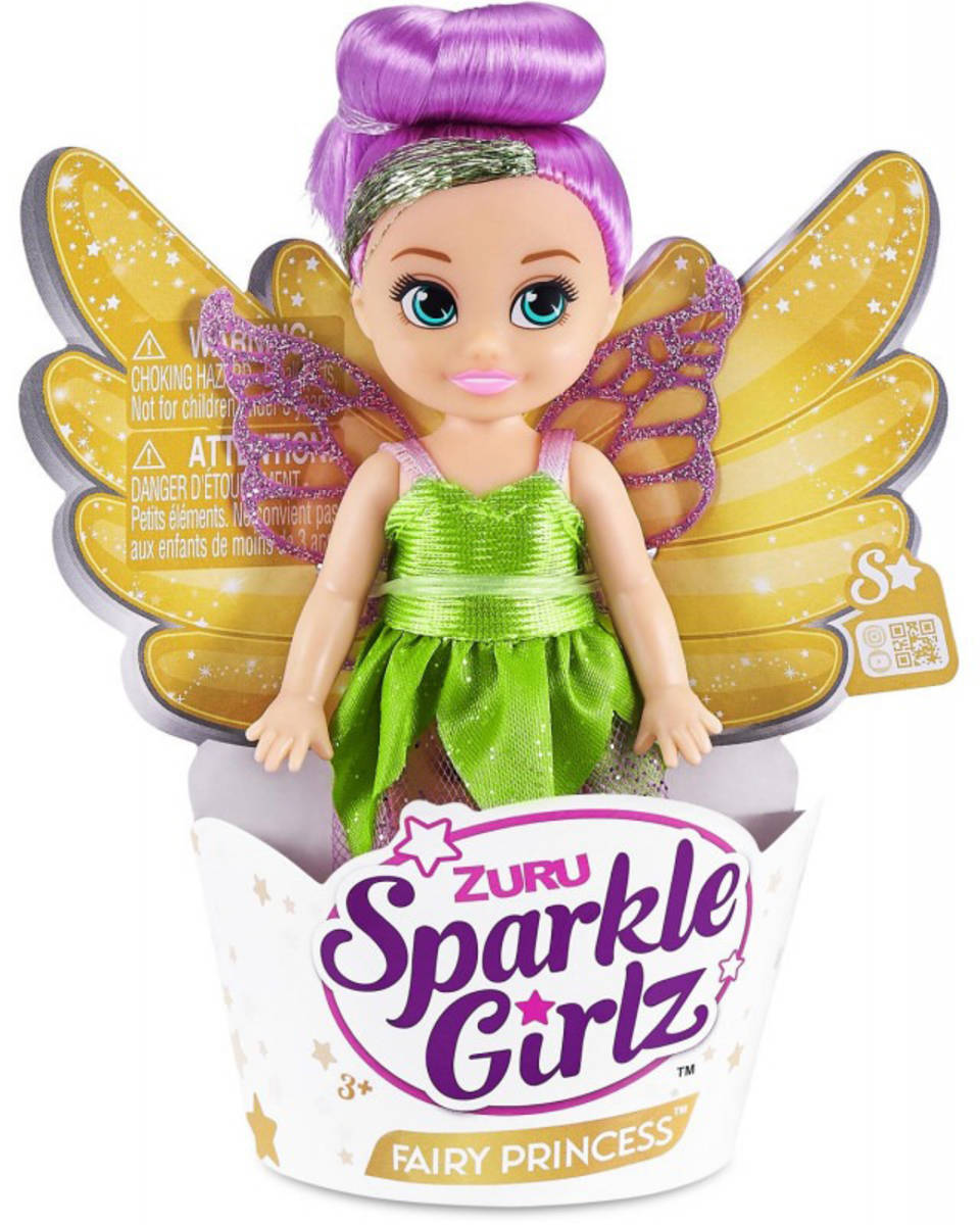 Sparkle Girlz Fairy Princess panenka s křídly víla malá v kornoutu 3 druhy