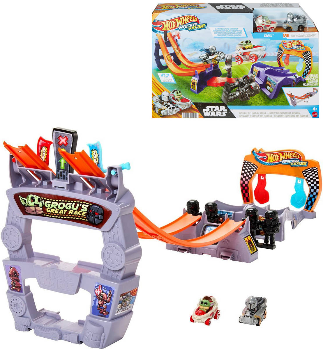 MATTEL HOT WHEELS STAR WARS Racerverse set závodní dráha + 2 autíčka