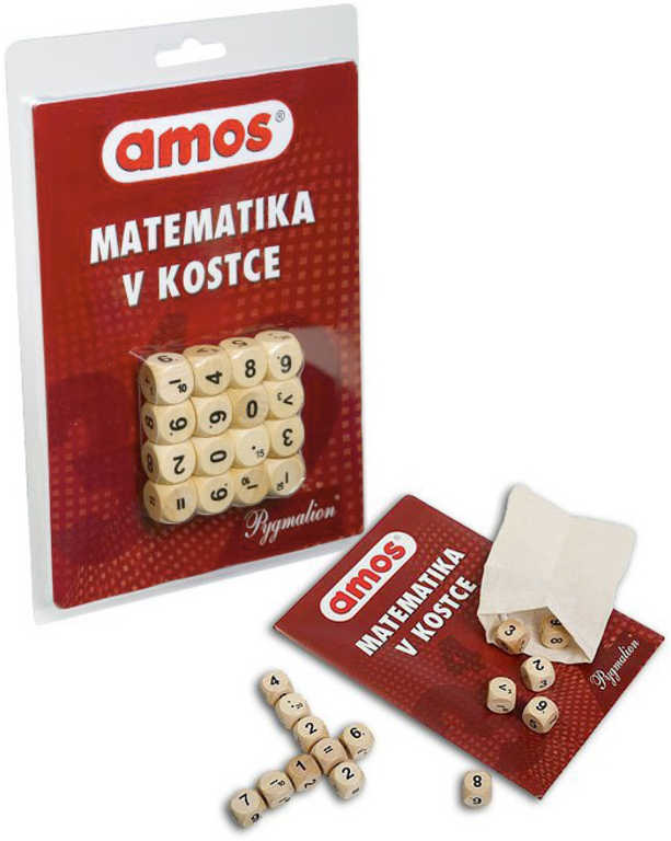 PYGMALION Amos hra Matematika v kostce set s kostkami v pytlíku na kartě