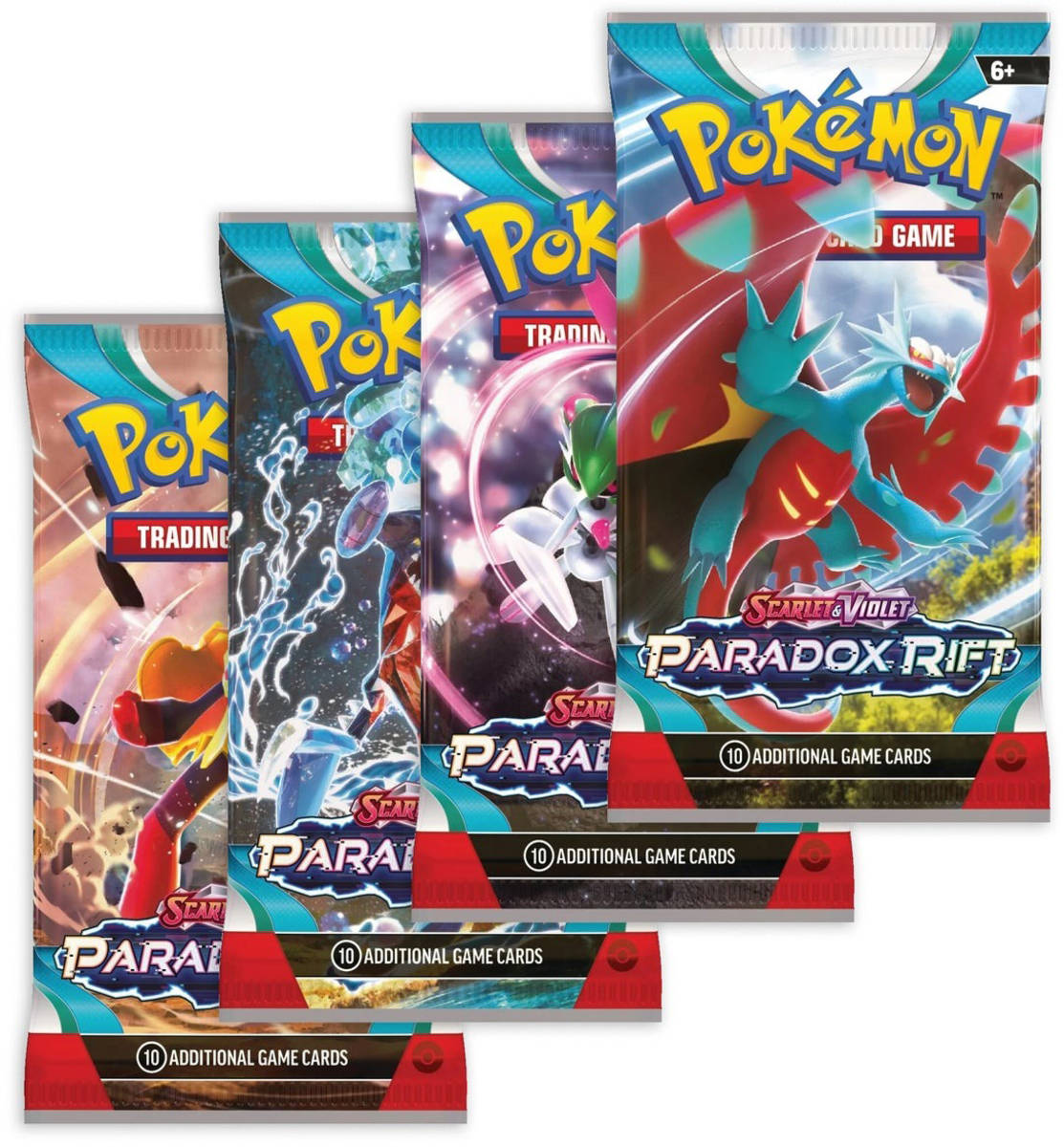 ADC Hra Pokémon TCG SV04 Scarlet & Violet Paradox Rift booster 10 karet v sáčku