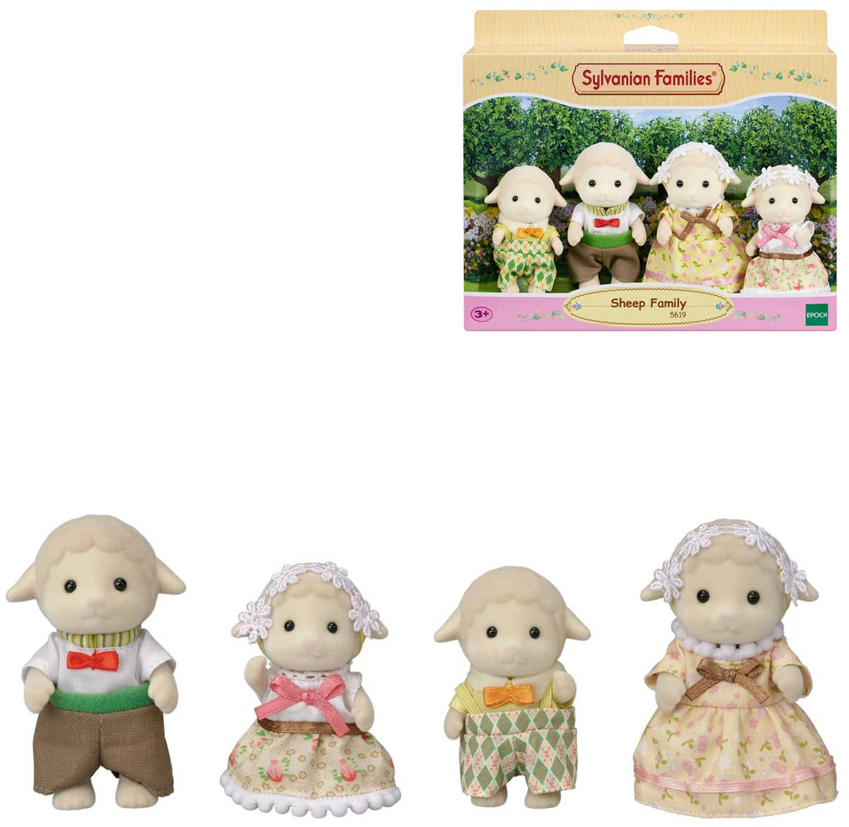 Sylvanian Families rodina oveček set 4 figurky v krabici