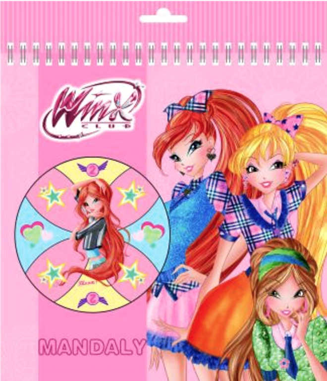 AKIM Omalovánky WinX Club dětské relaxační mandaly