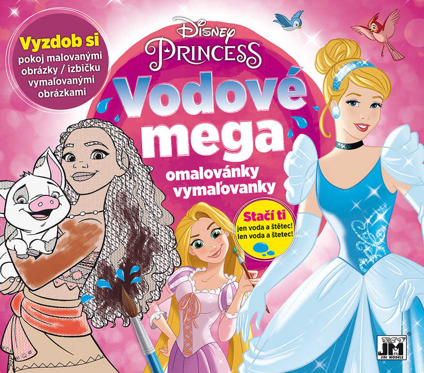 JIRI MODELS Mega omalovánky vodové Disney Princezny