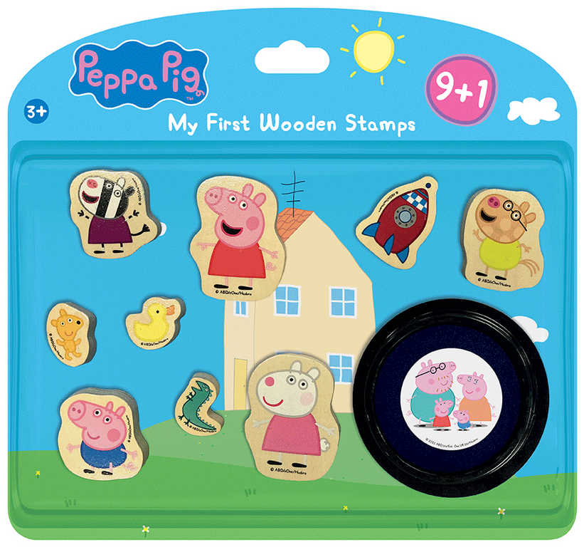 JIRI MODELS Moje 1.razítka Peppa Pig set 9ks s poduškou