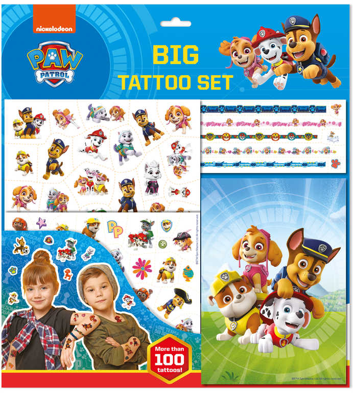 JIRI MODELS Velký set s tetováním Tlapková Patrola (Paw Patrol)