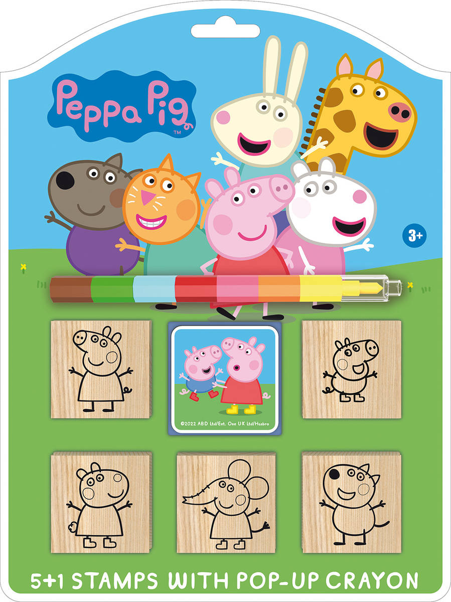 JIRI MODELS Razítka 5+1 s pop-up voskovou Peppa Pig